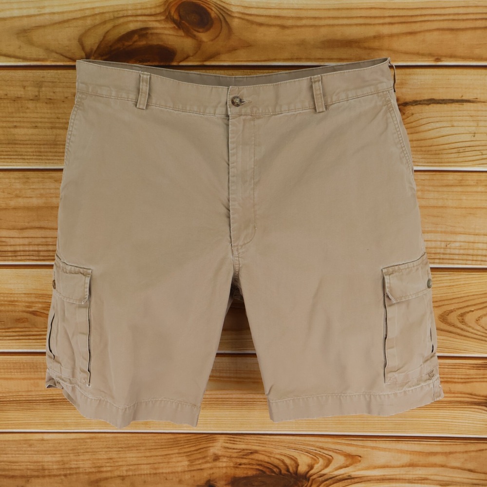 Jos. A. Bank Cargo Shorts Mens Size 41 Brown 100% Cotton Pockets‎ Flat Front